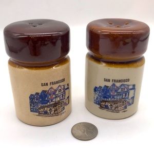 Ceramic Vintage Collectible “San Francisco” Salt & Pepper Shaker’s